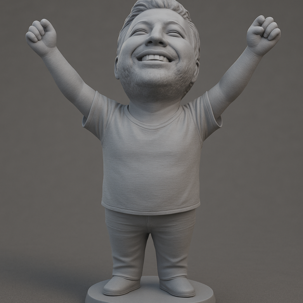 face anatomy 3d model-create 3d face model from photo_Victory Bobblehead: Celebrate Success!