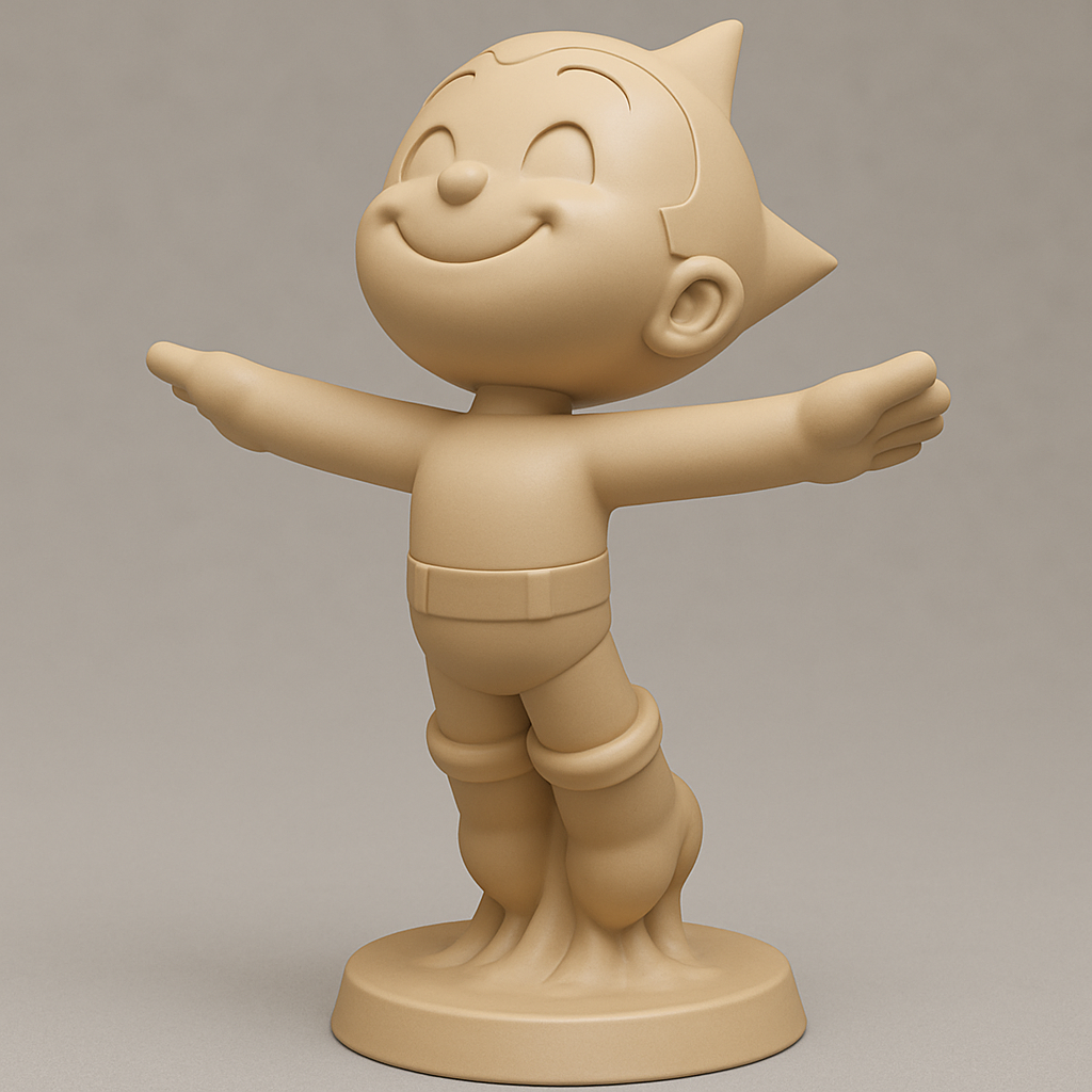 face anatomy 3d model-create 3d face model from photo_Joyful Character Figurine for 3D Printing