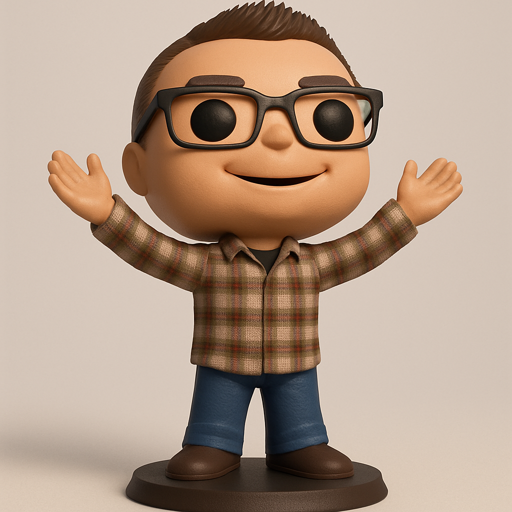 face anatomy 3d model-create 3d face model from photo_Welcoming Plaid Guy Funko-Style Collectible