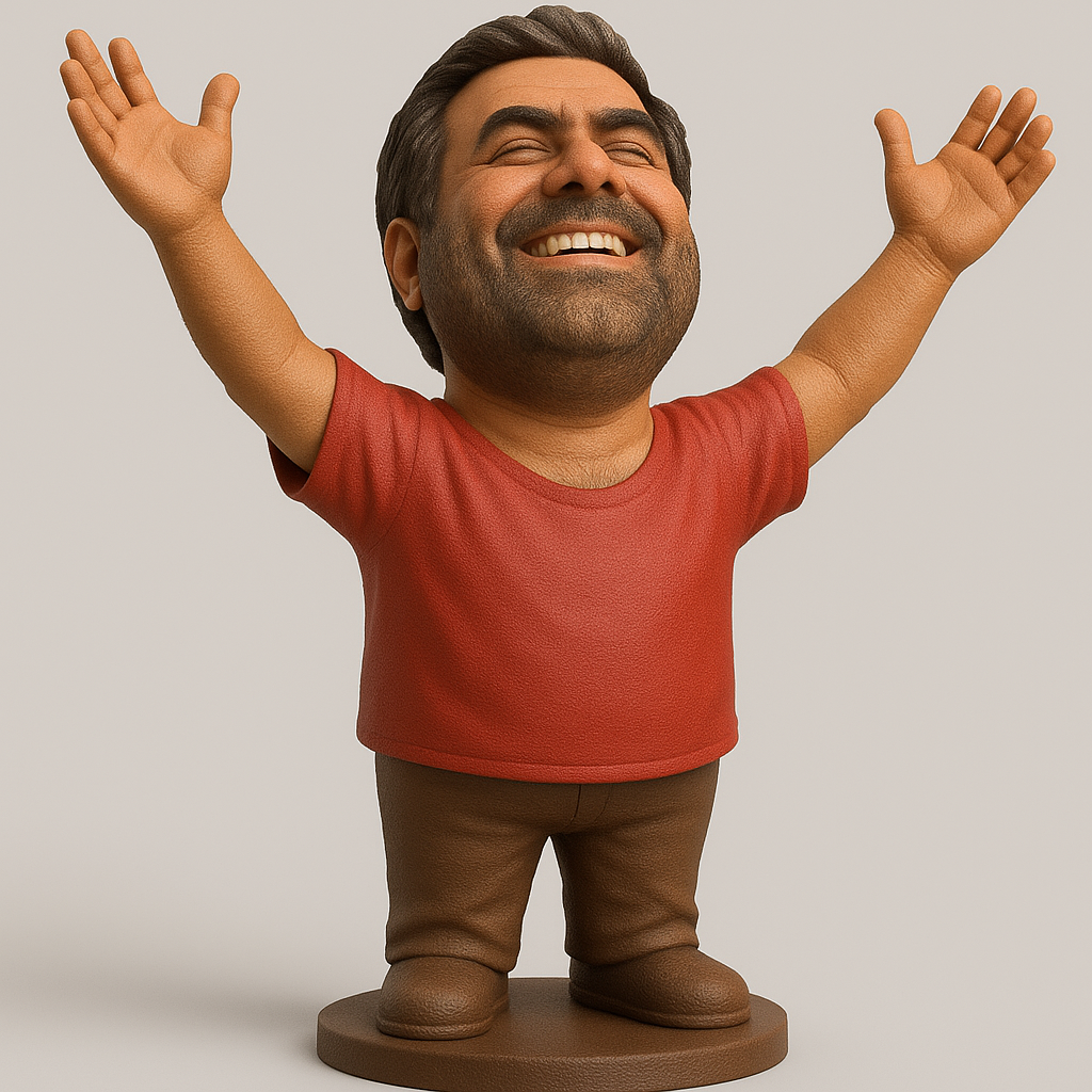 face anatomy 3d model-create 3d face model from photo_Joyful Celebratory Figure for 3D Printing