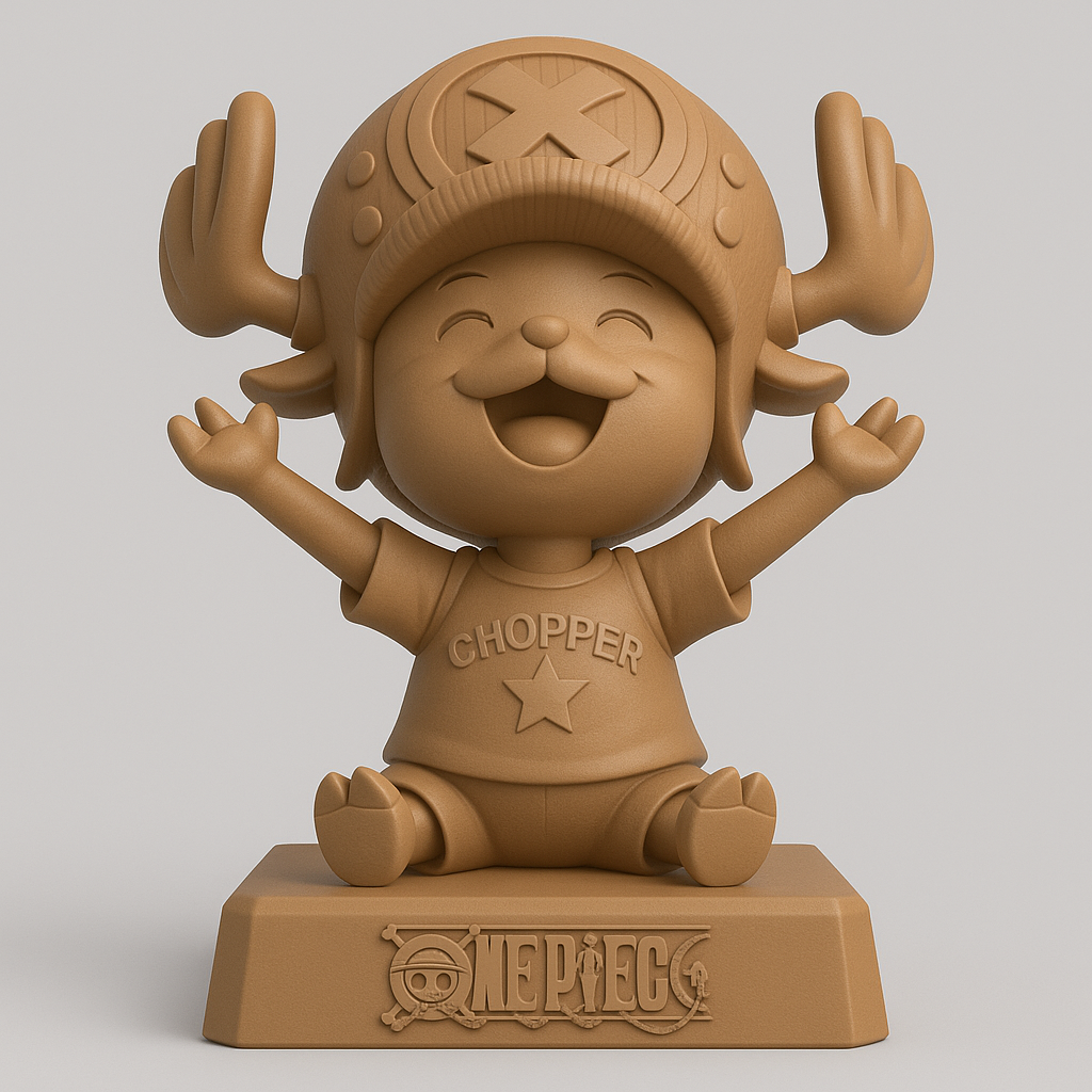 silhouette 3d printer maker-3d portrait printing_Charming Chopper Figure from One Piece