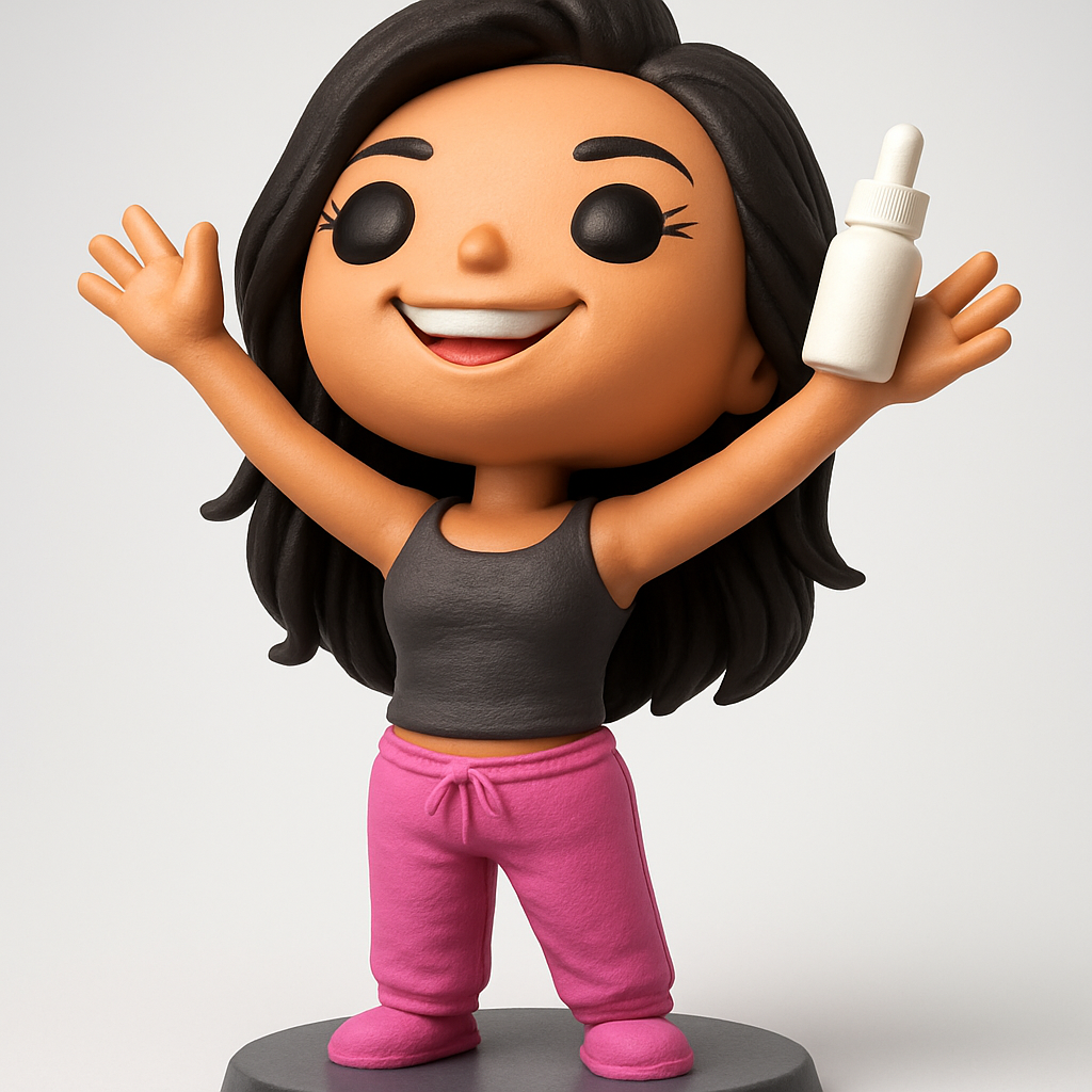 face to 3d model ai-3D portrait printing from photo_Radiant Wellness Buddy Figurine