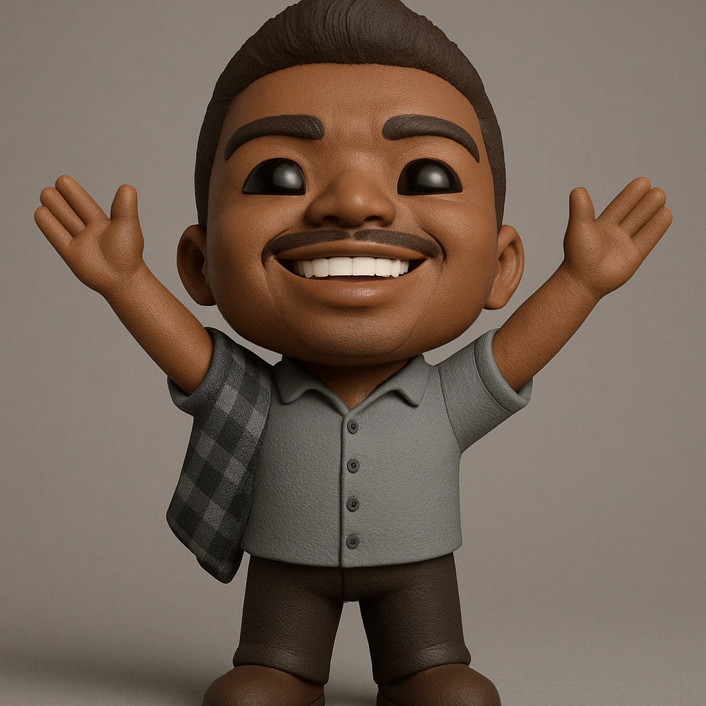 face anatomy 3d model-create 3d face model from photo_Happy Chibi Figurine: Bring a Smile to Your Space!