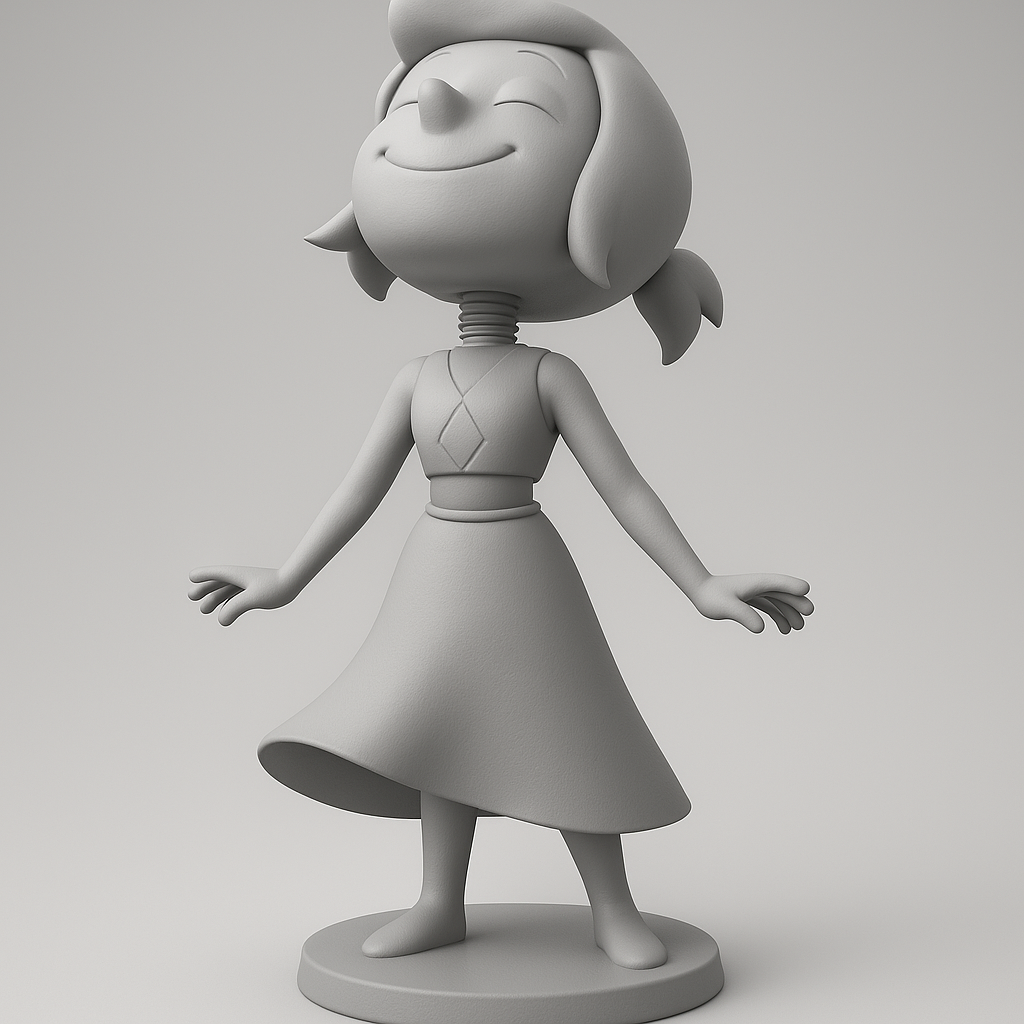 silhouette 3d printer maker-3d portrait printing_Charming Joyful Figure for Your Collection