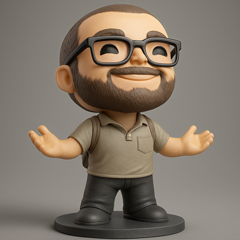 face anatomy 3d model-create 3d face model from photo_Smiling Geek Figurine: Bring Joy to Your Workspace