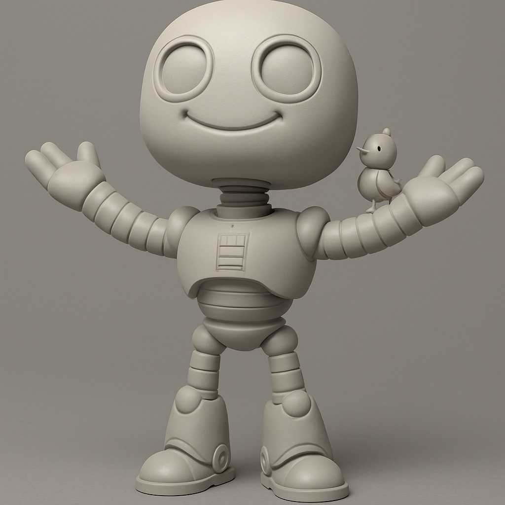 face anatomy 3d model-create 3d face model from photo_Roz Robot & Baby Brightbill