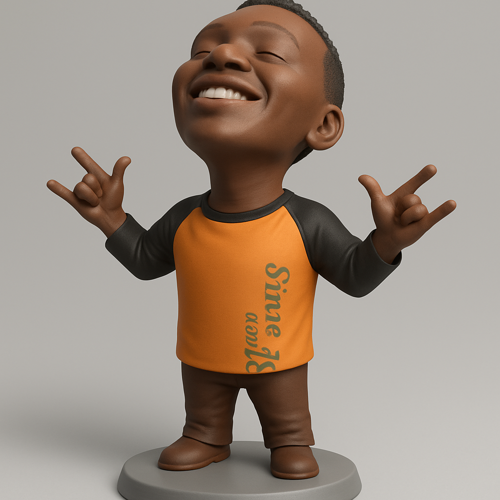 face to 3d model ai-3D portrait printing from photo_MAX1Nl Rocker Boy Figurine - Expressive Fun Print!