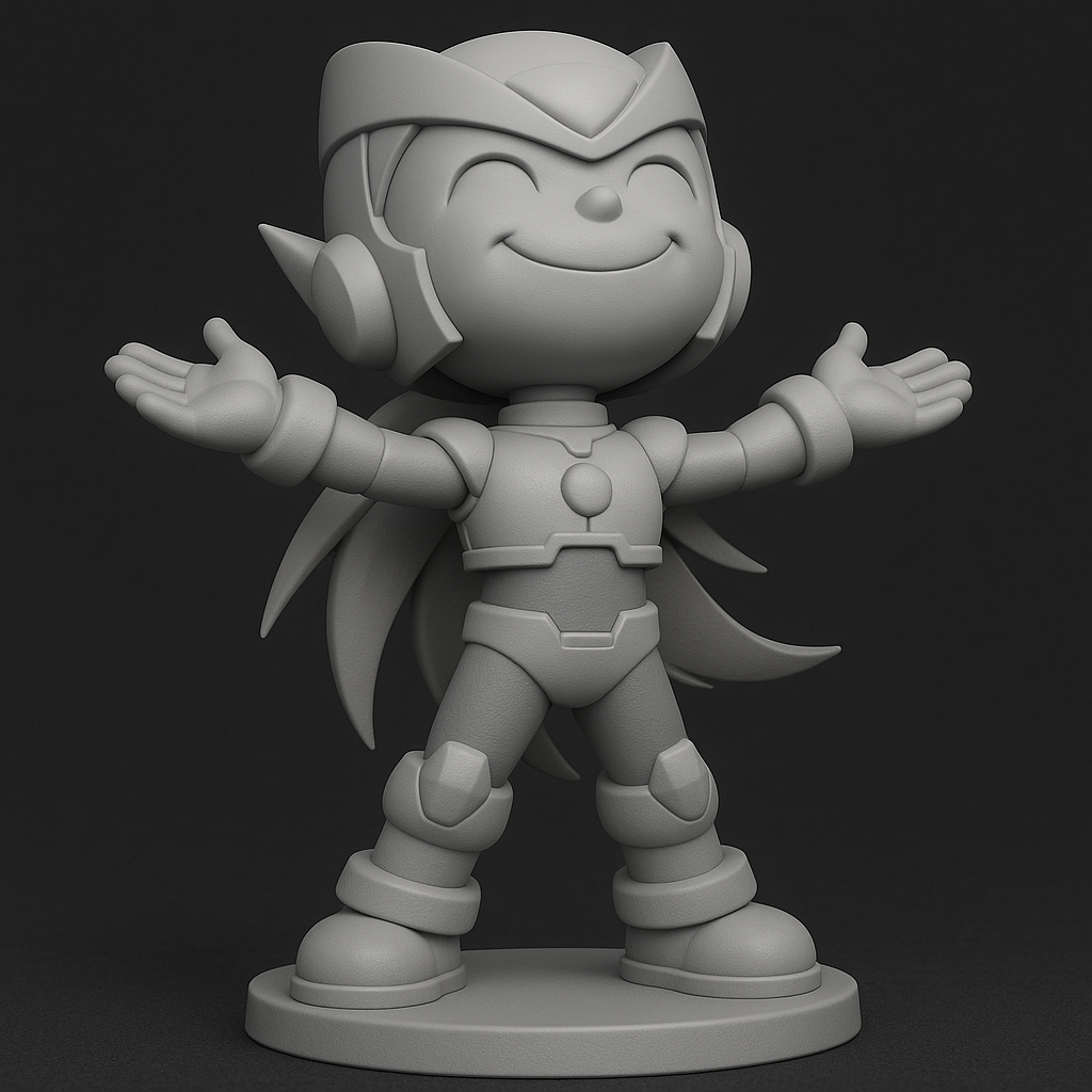 face anatomy 3d model-create 3d face model from photo_Joyful Heroic Character Model for 3D Printing