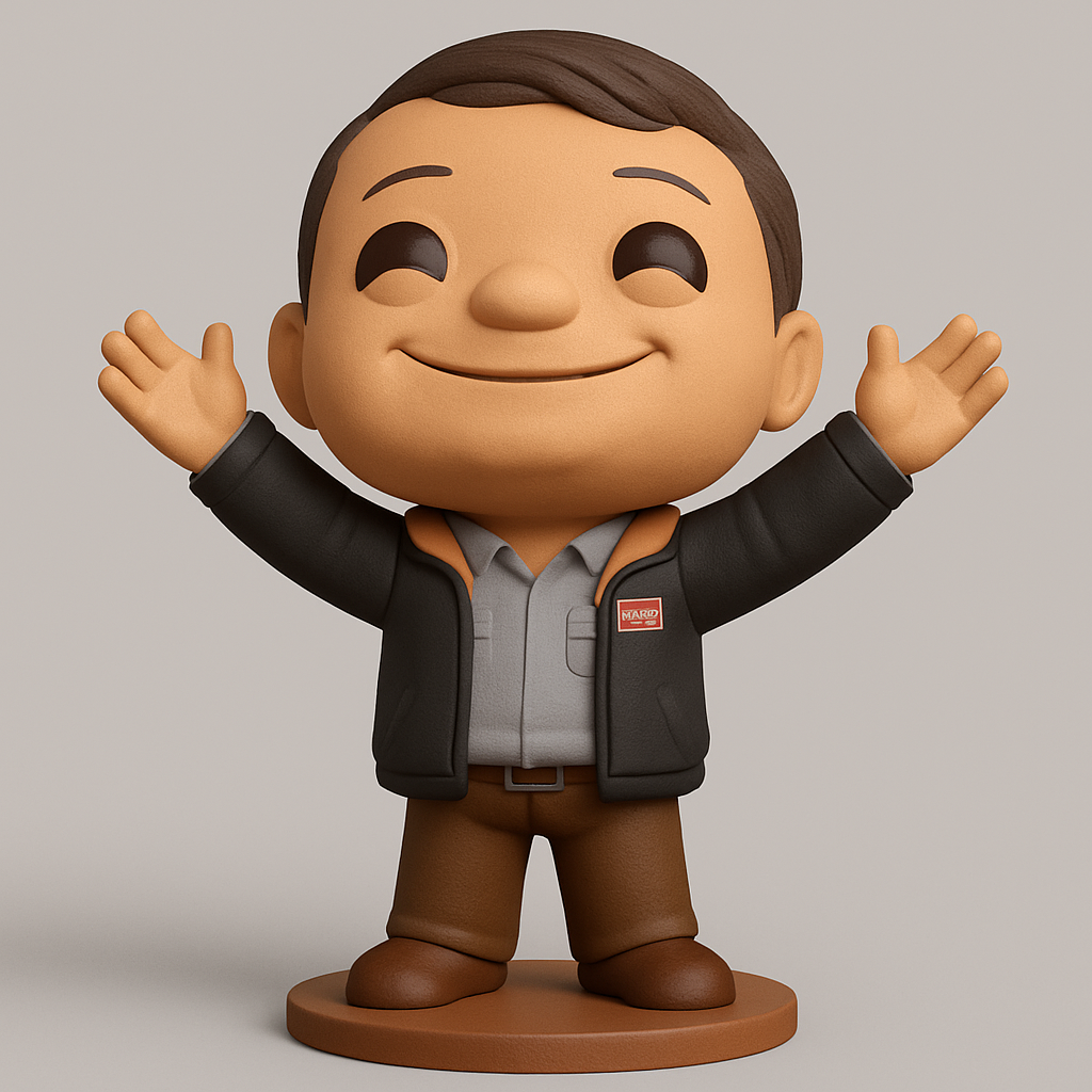 face to 3d model ai-3D portrait printing from photo_Friendly Welcoming Character Desk Buddy