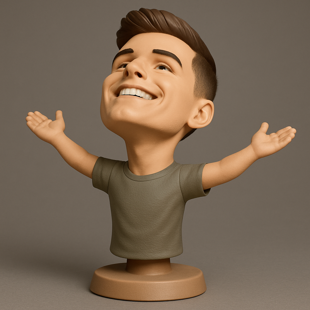 face anatomy 3d model-create 3d face model from photo_Uplifting Figure: Celebrate Success & Joy!