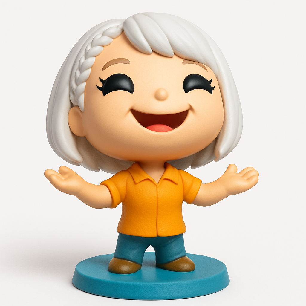 face anatomy 3d model-create 3d face model from photo_Cheerful Chibi Pal: Print Your Own Happiness!