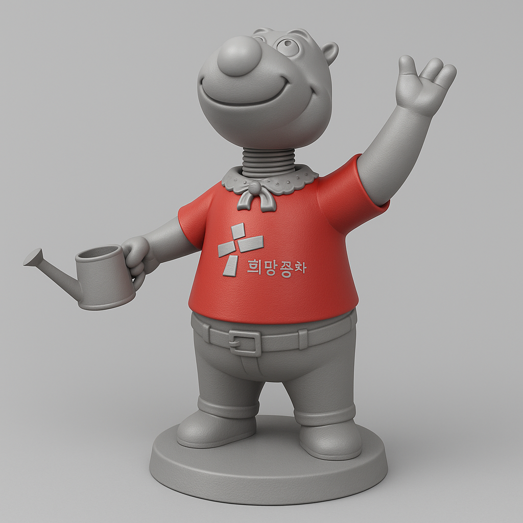 face anatomy 3d model-create 3d face model from photo_Whimsical Gardener Figure for Fun Decor