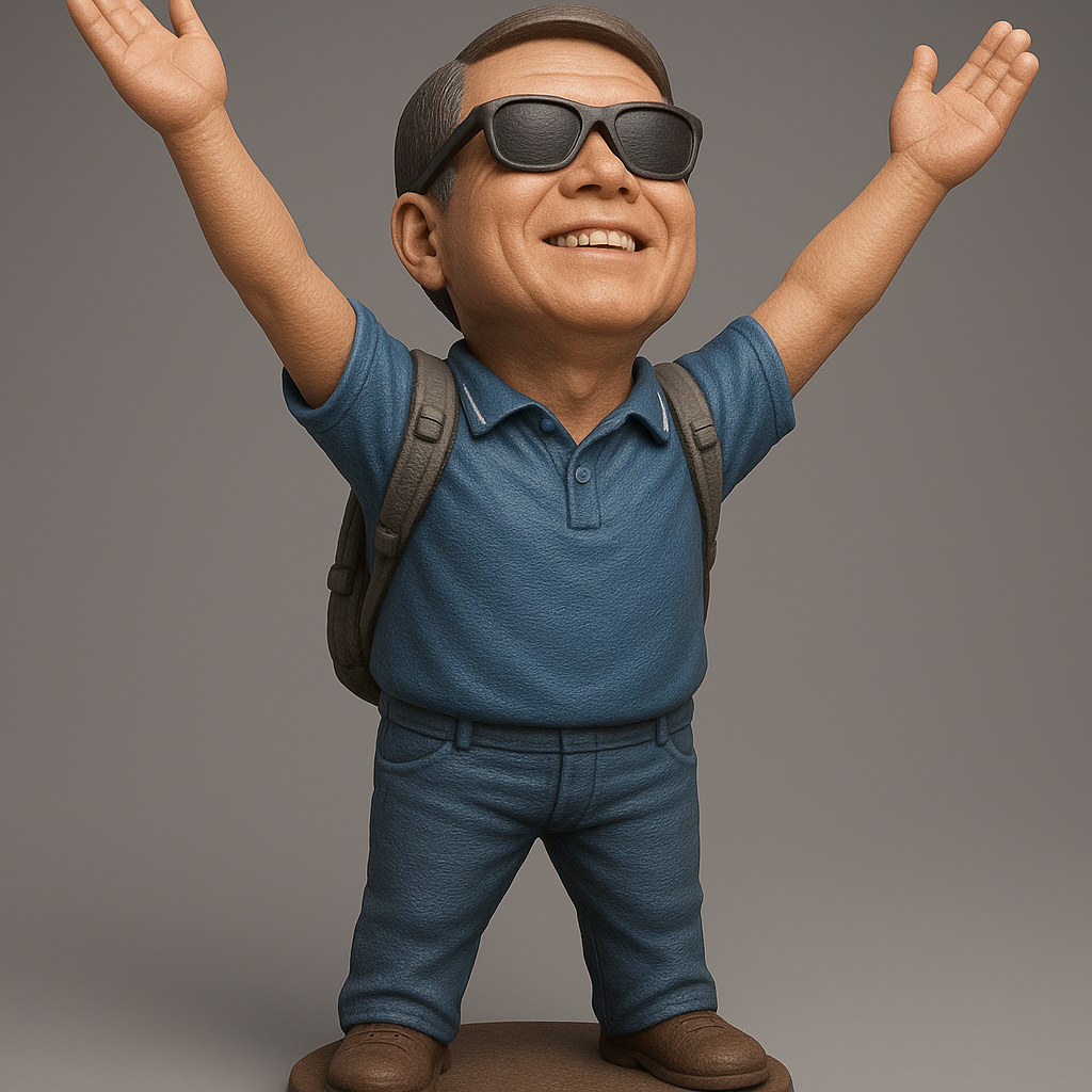 face anatomy 3d model-create 3d face model from photo_Joyful Explorer 3D Model