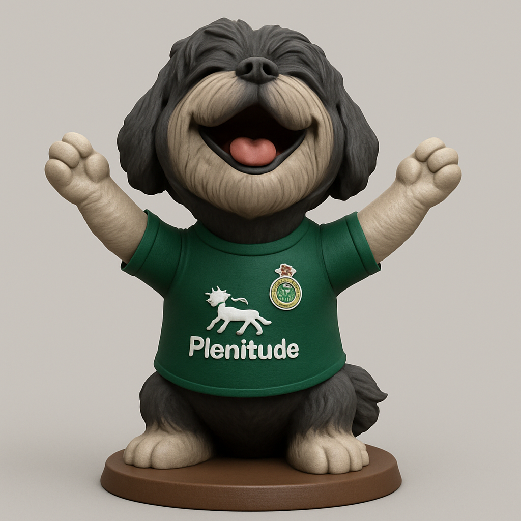 face anatomy 3d model-create 3d face model from photo_Cheering Plenitude Dog: Boost Your Desk with Joy!