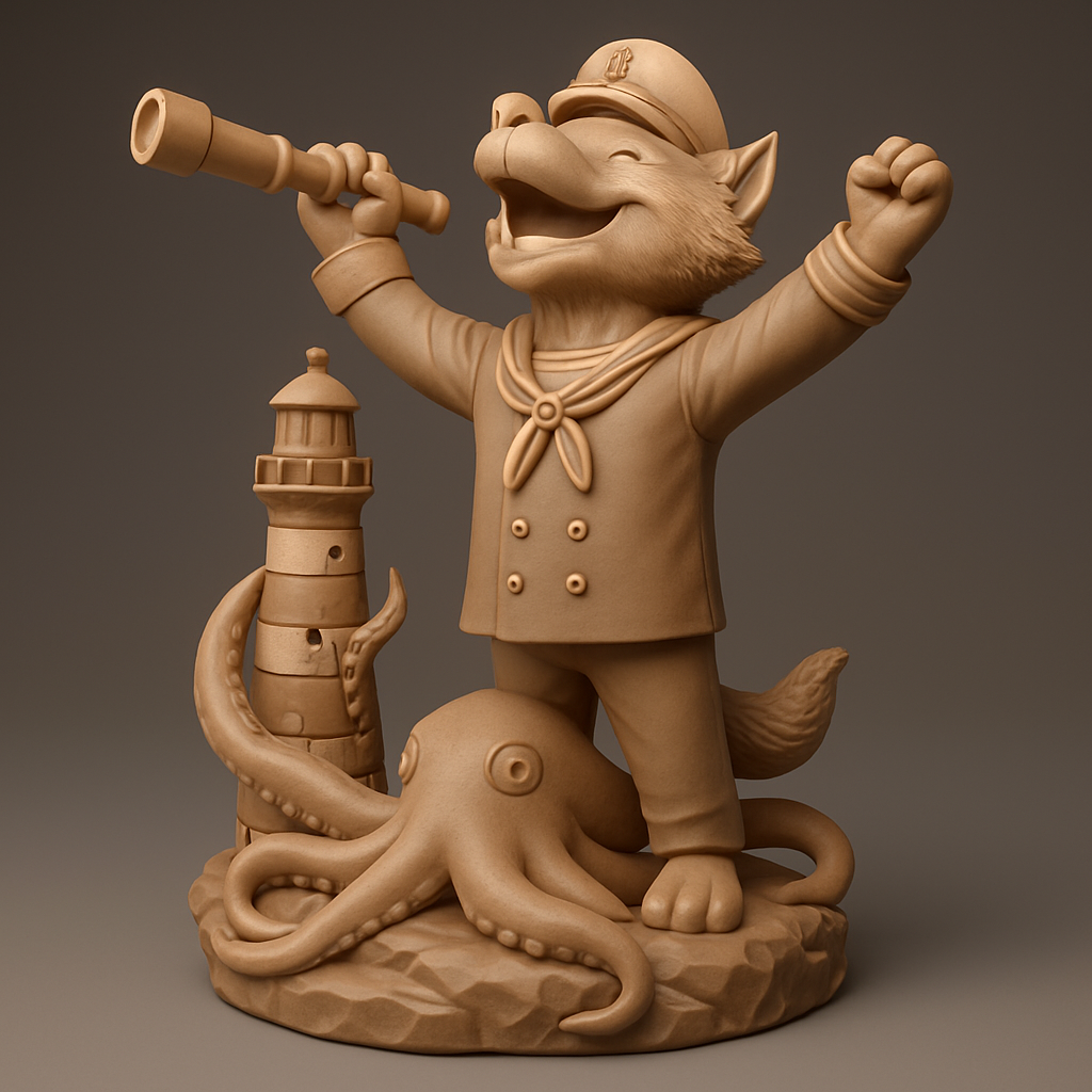 face anatomy 3d model-create 3d face model from photo_Captain Fox's Grand Discovery! Adventure Awaits!