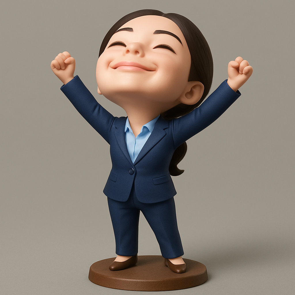 face anatomy 3d model-create 3d face model from photo_Dynamic Chibi Businesswoman: 