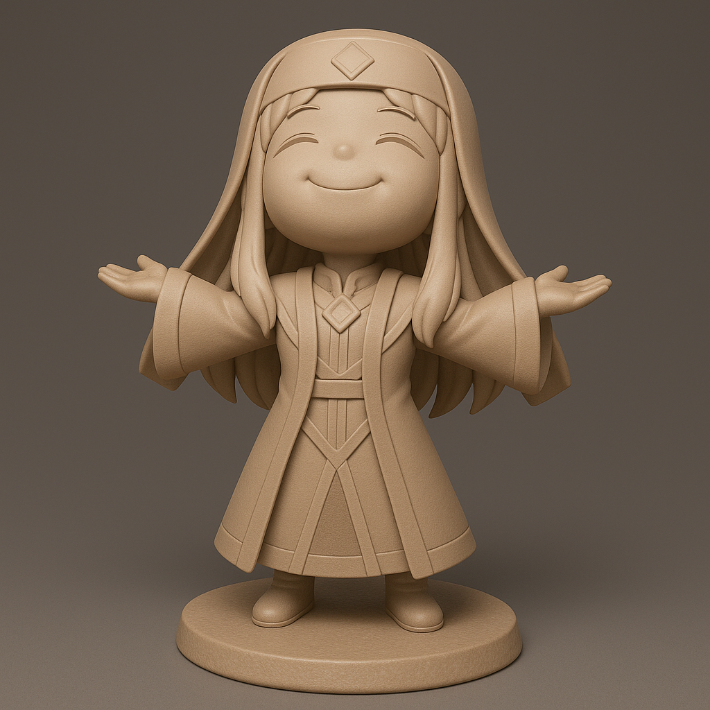 face anatomy 3d model-create 3d face model from photo_Charming Fantasy Character Statue