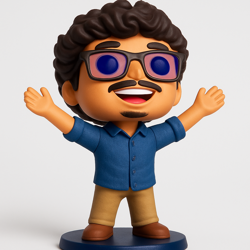 face to 3d model ai-3D portrait printing from photo_Welcoming Character Figurine - Your Friendly Desk Pal