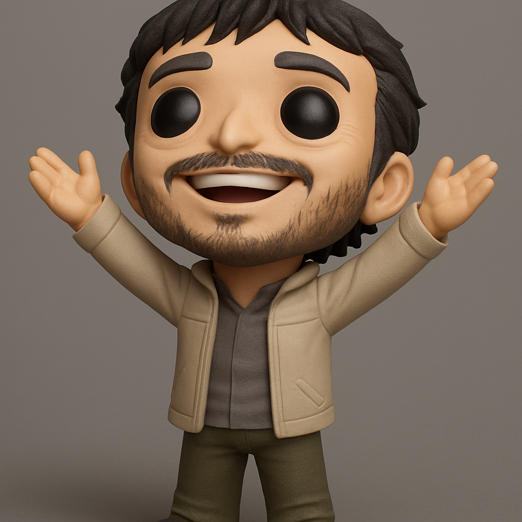 face anatomy 3d model-create 3d face model from photo_Joyful Funko-Style Collectible: Positive Vibes Display