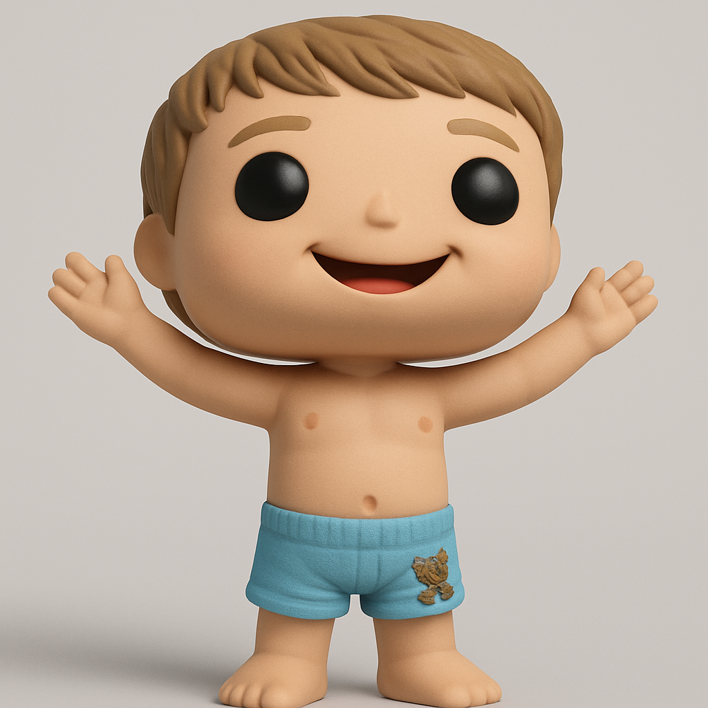 face to 3d model ai-3D portrait printing from photo_Cute Chibi Boy Figurine - Fun & Easy 3D Print Collectible