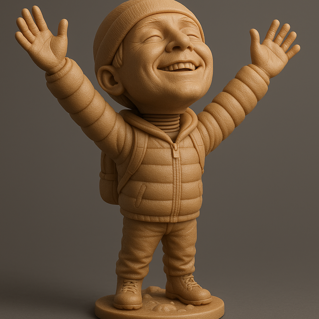 silhouette 3d printer maker-3d portrait printing_Joyful Adventure Kid