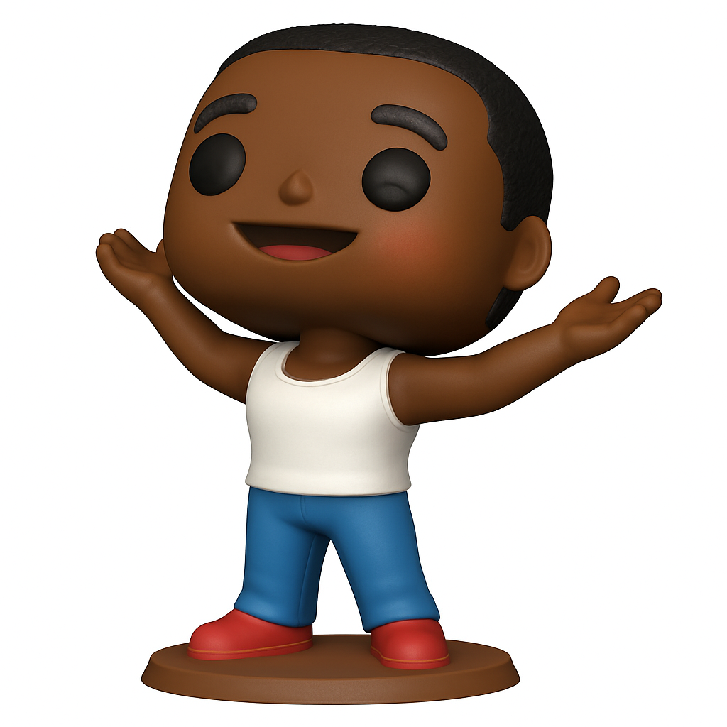 face anatomy 3d model-create 3d face model from photo_Joyful Funko-Style Boy Figure - Display or Gift!