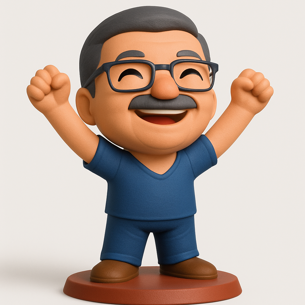 face anatomy 3d model-create 3d face model from photo_Victorious Man Figurine - Celebrate Every Win!