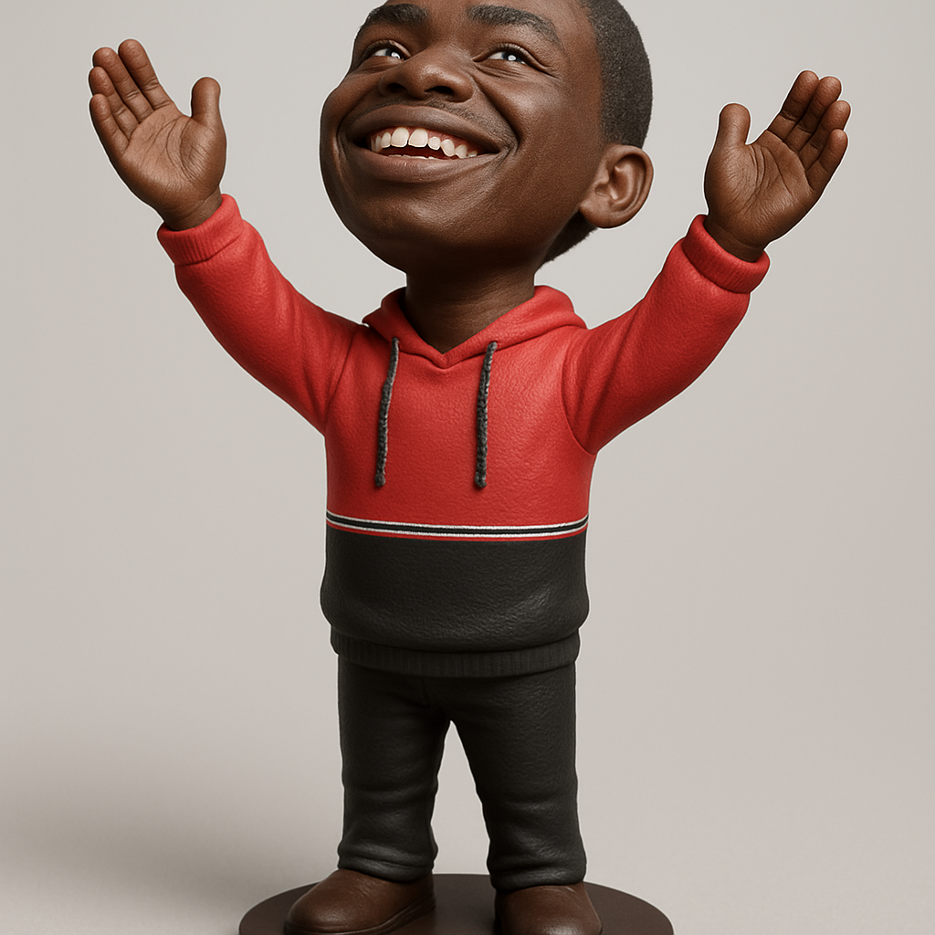 face anatomy 3d model-create 3d face model from photo_Uplifting Joy Kid Figurine: Celebrate Every Win!