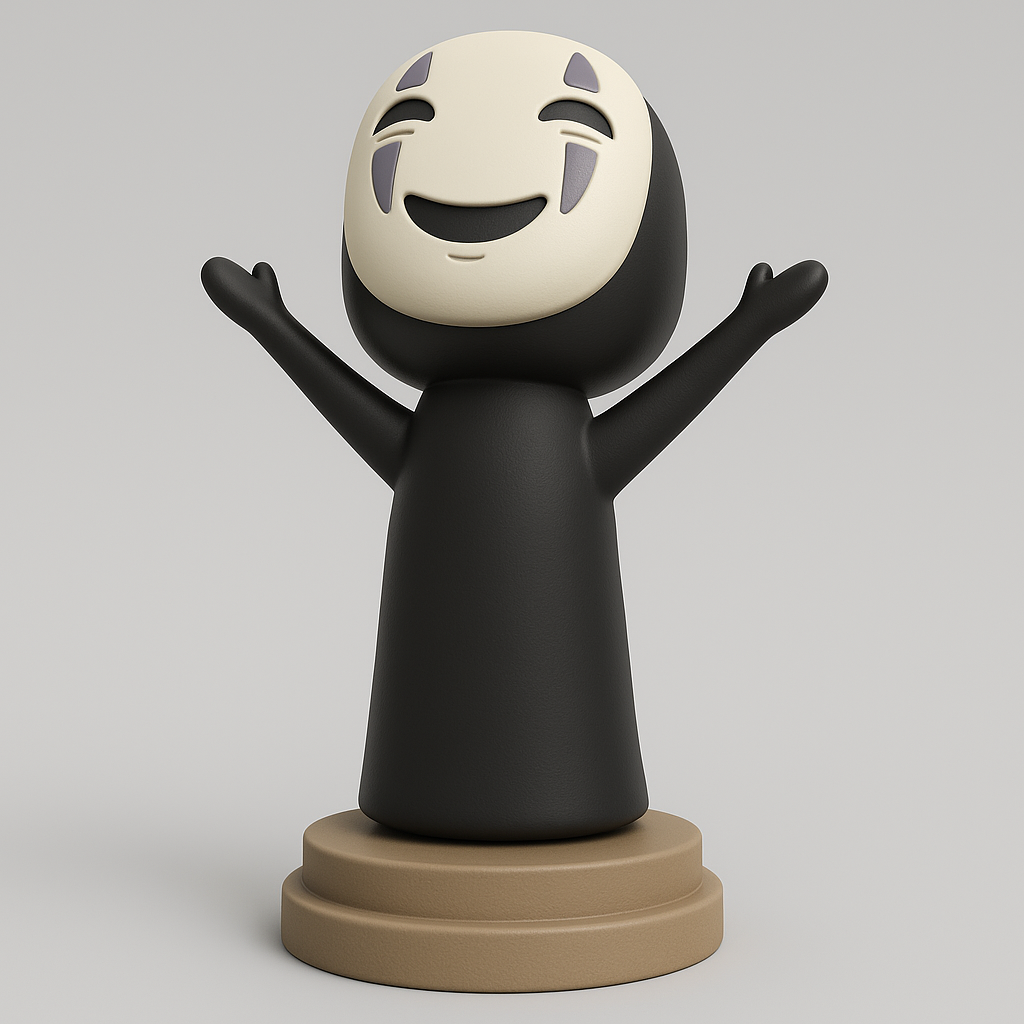 silhouette 3d printer maker-3d portrait printing_No Face