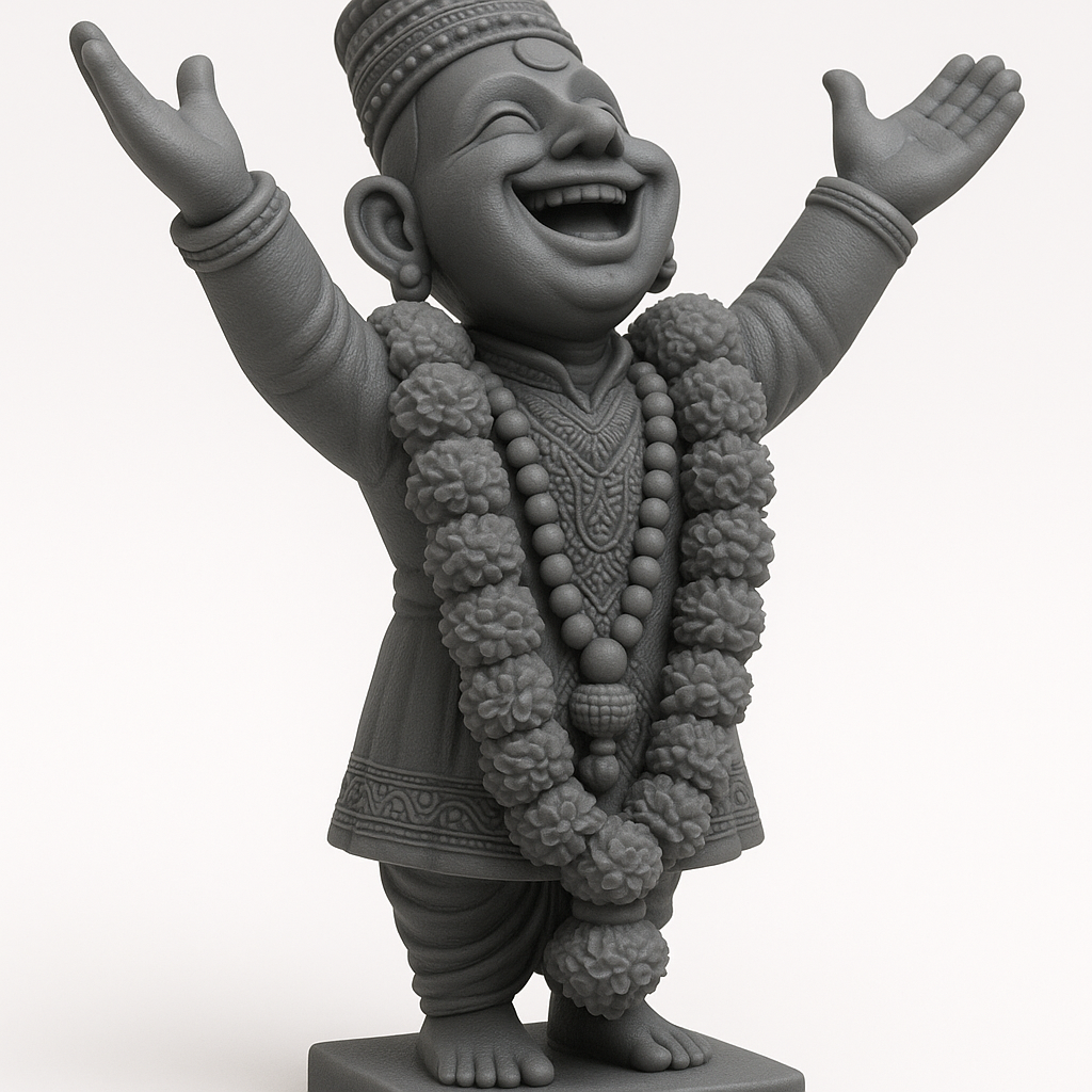 silhouette 3d printer maker-3d portrait printing_Lord Vittal Figure for 3D Printing