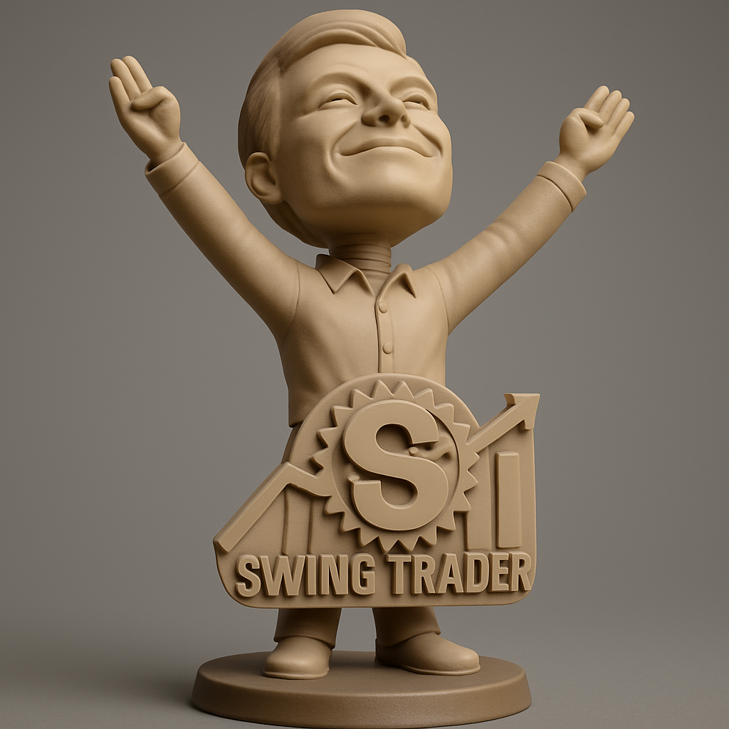 silhouette 3d printer maker-3d portrait printing_Triumphant Swing Trader: Celebrate Market Success!