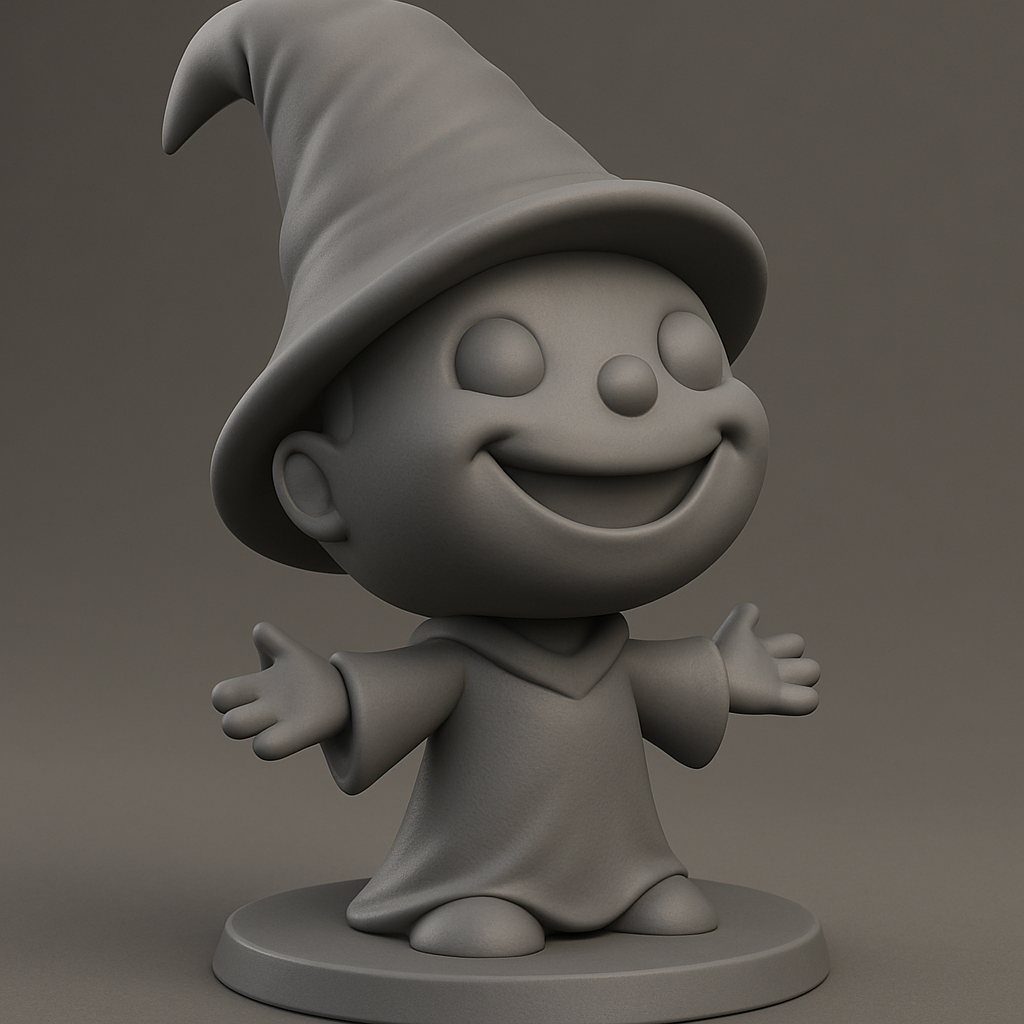 face anatomy 3d model-create 3d face model from photo_Joyful Little Wizard - A Hug in 3D Print Form