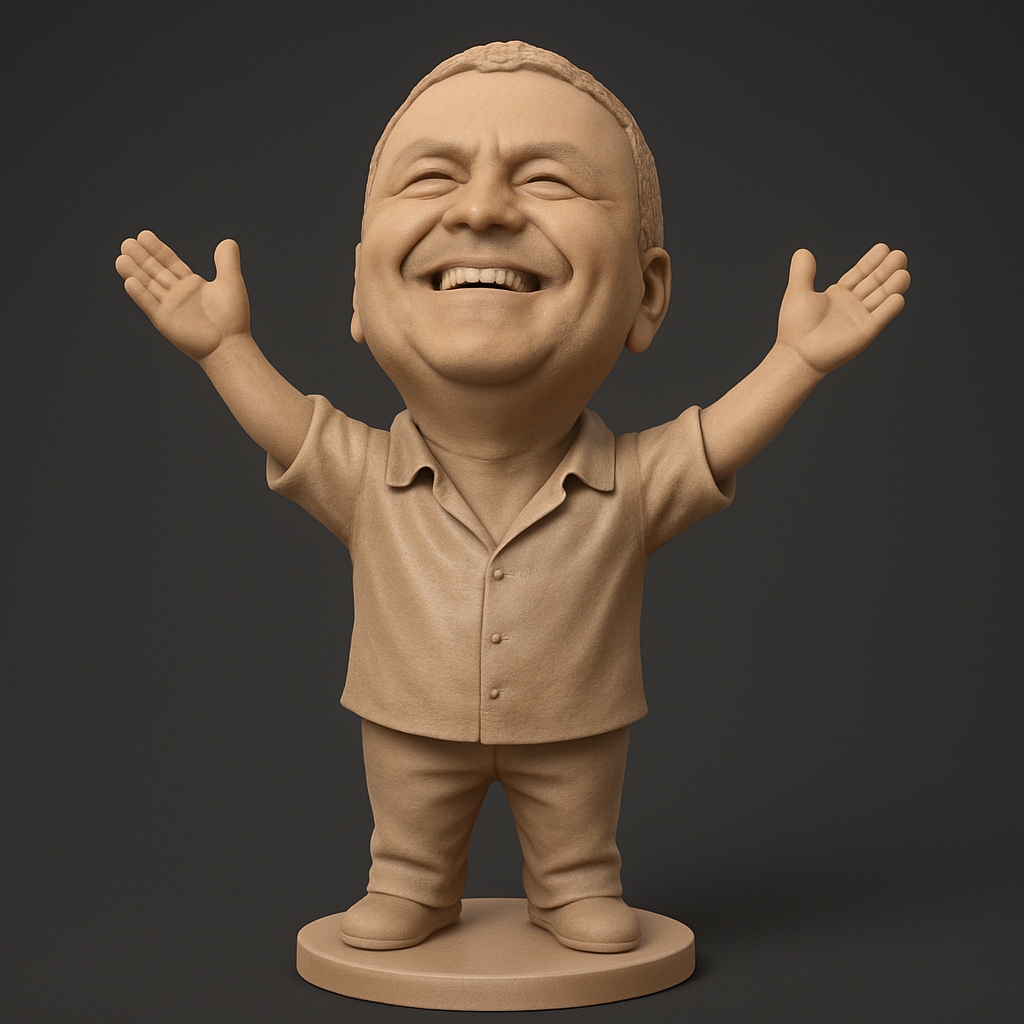 face anatomy 3d model-create 3d face model from photo_Joyful Embrace Figurine: Print Your Own Happiness