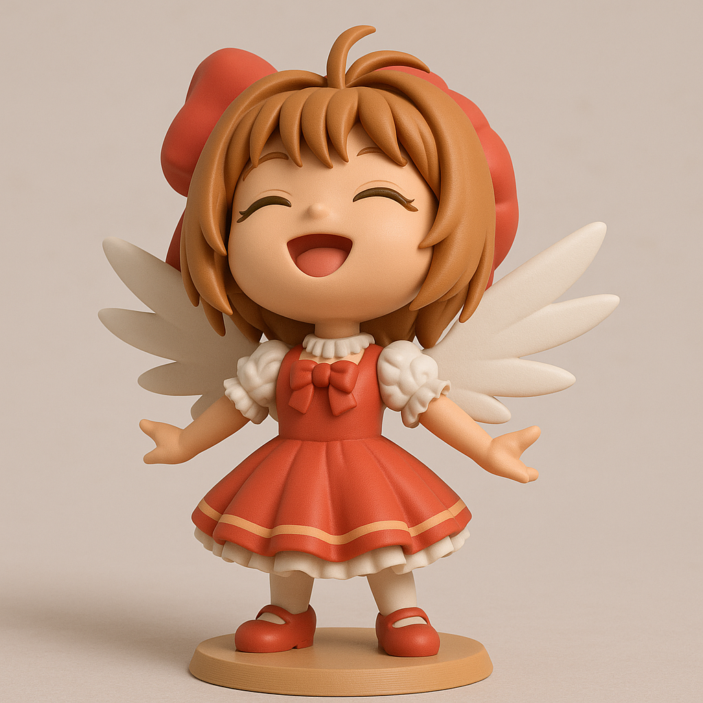 silhouette 3d printer maker-3d portrait printing_Charming Fairy Figurine for 3D Printing