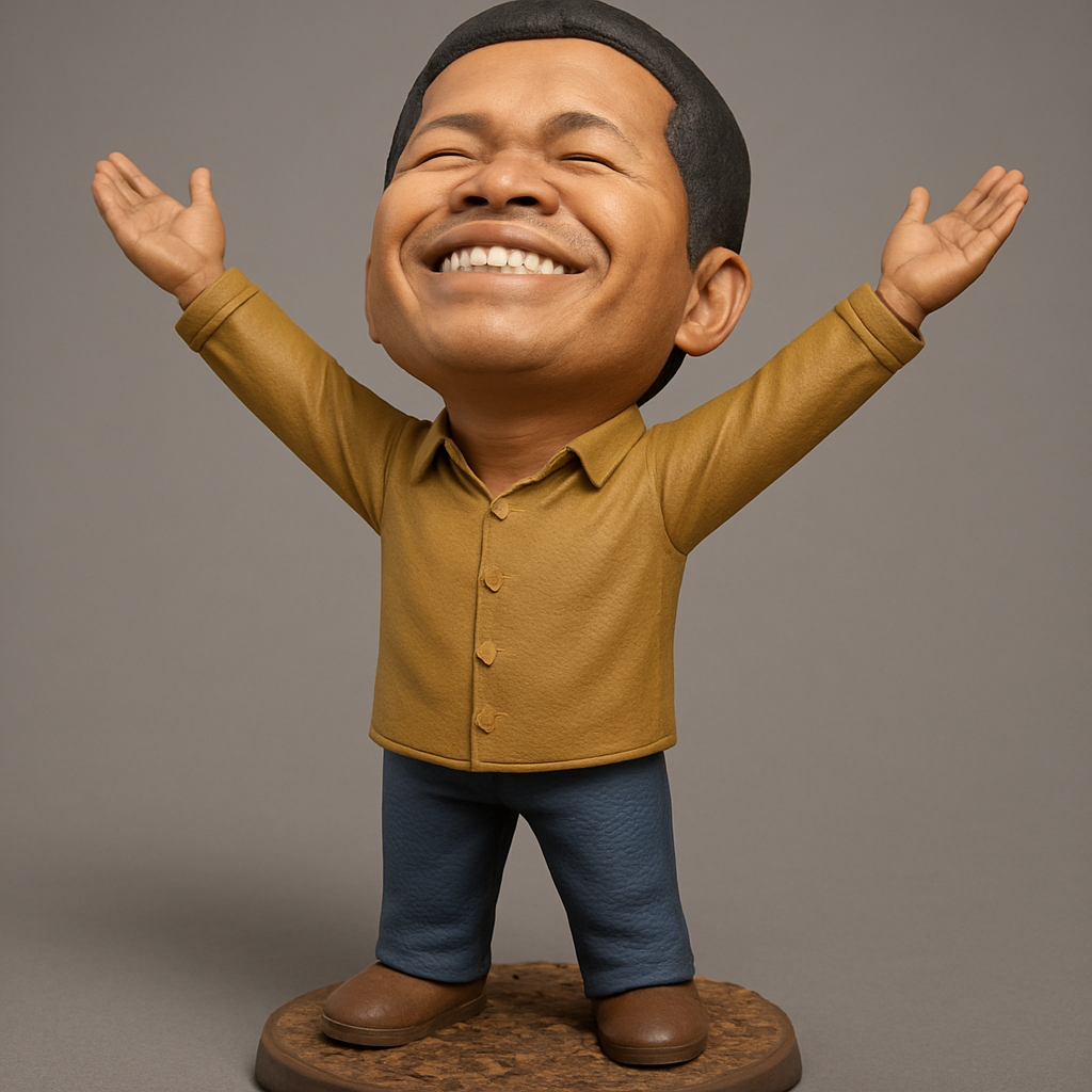 face anatomy 3d model-create 3d face model from photo_Joyful Celebration Figure - Embrace Happiness in 3D!