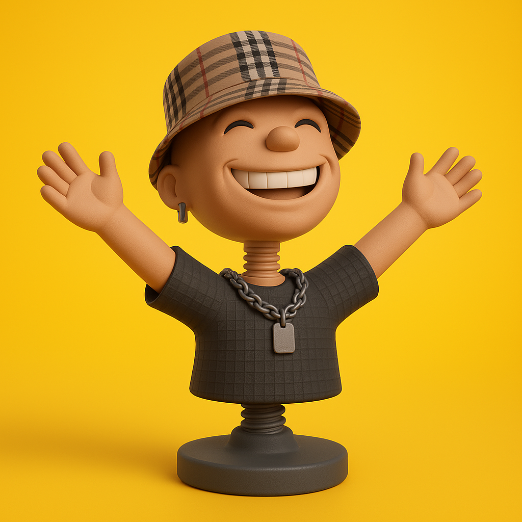 face anatomy 3d model-create 3d face model from photo_Cheerful Character Bust for Fun Display