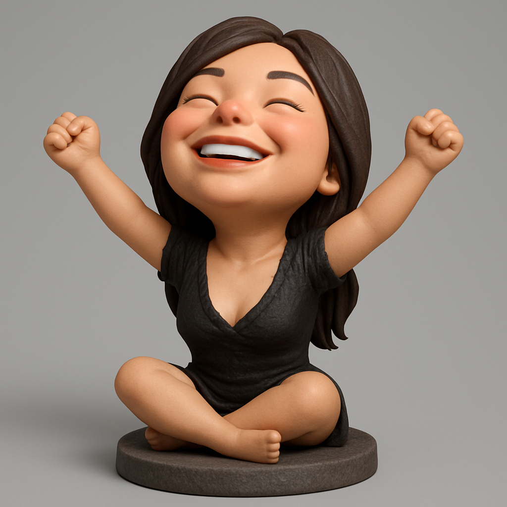 face anatomy 3d model-create 3d face model from photo_Joyful Pose Figurine: Celebrate Success Daily!