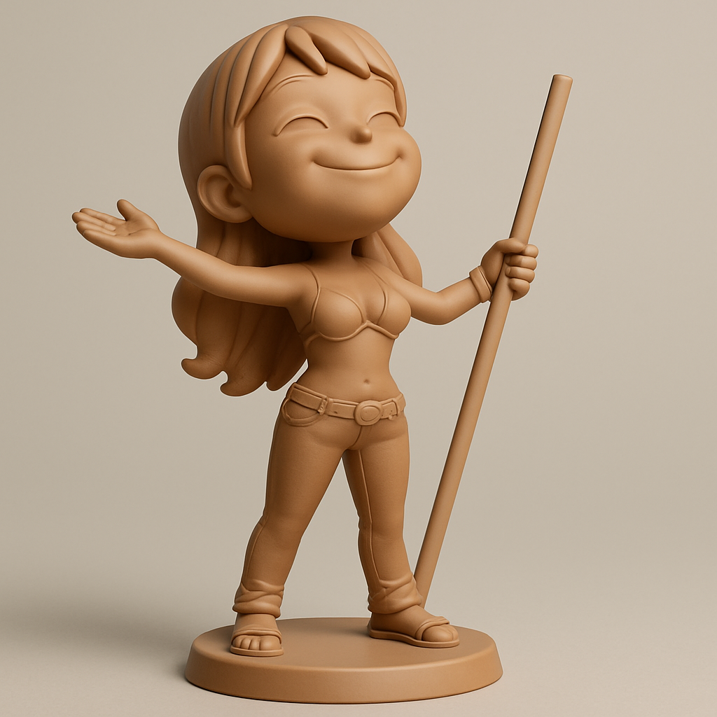 face anatomy 3d model-create 3d face model from photo_Charming Adventure Figurine