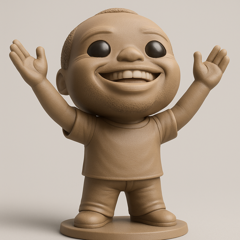 face to 3d model ai-3D portrait printing from photo_Cheery Desk Buddy 3D Model - Spread Smiles!