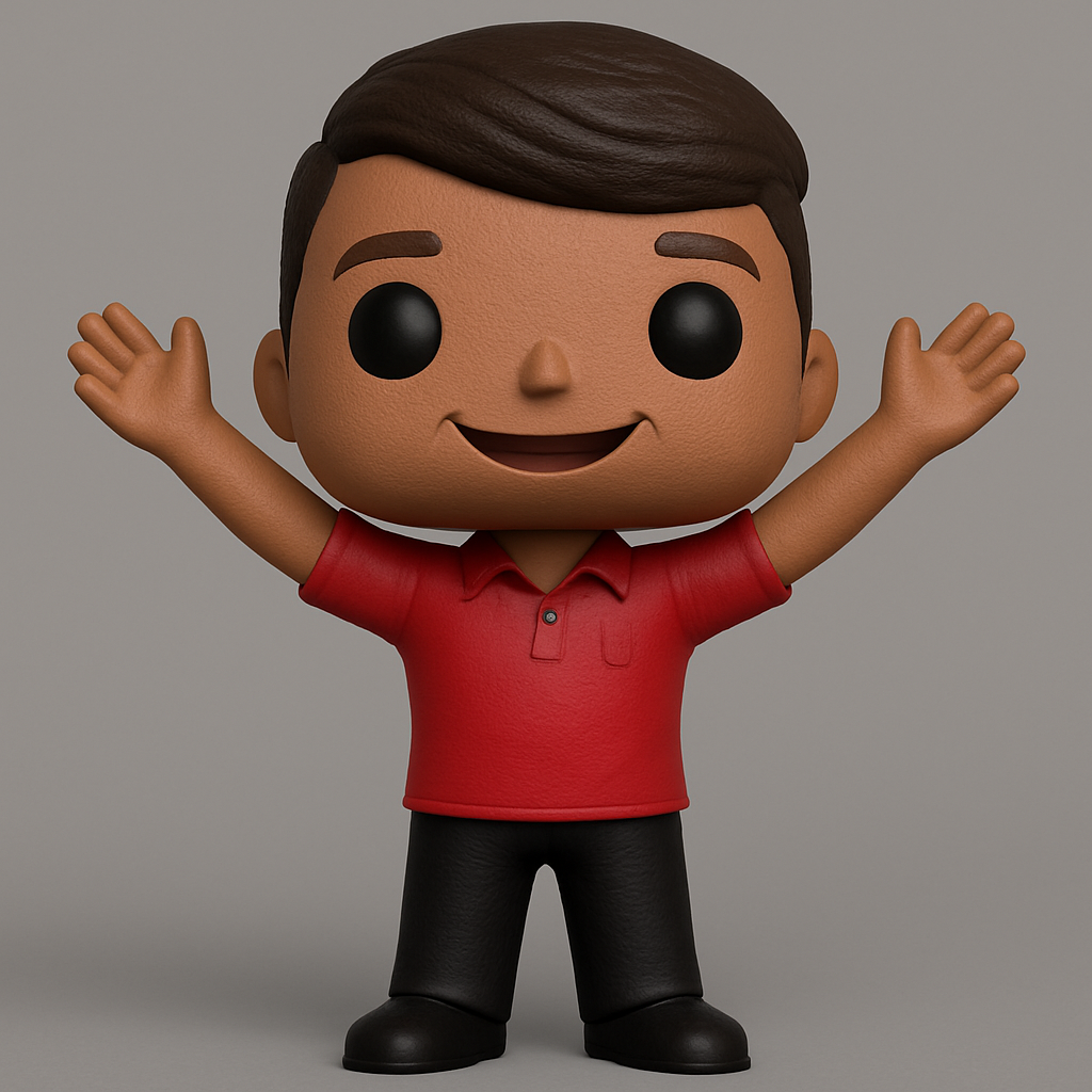face to 3d model ai-3D portrait printing from photo_Friendly Funko Pop Style Character Figurine