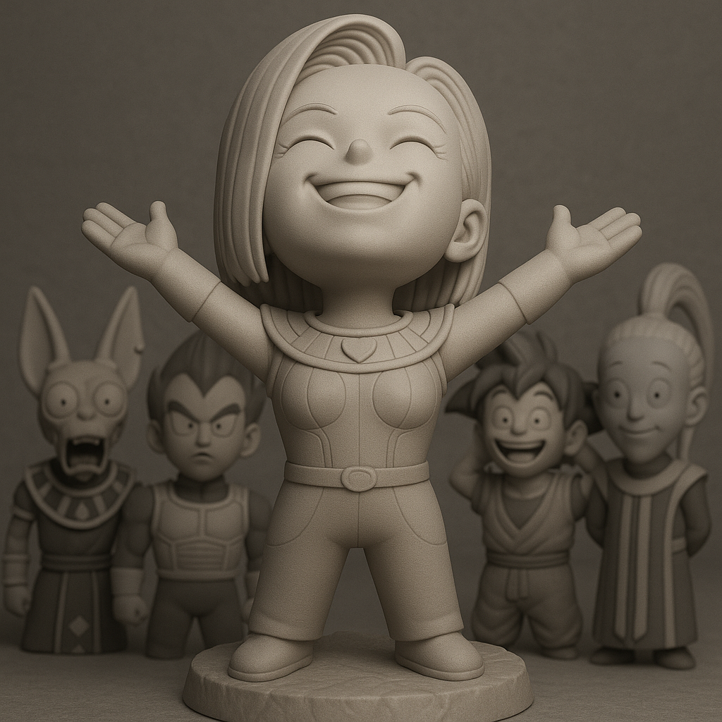 silhouette 3d printer maker-3d portrait printing_Heroic Character Figurines Set