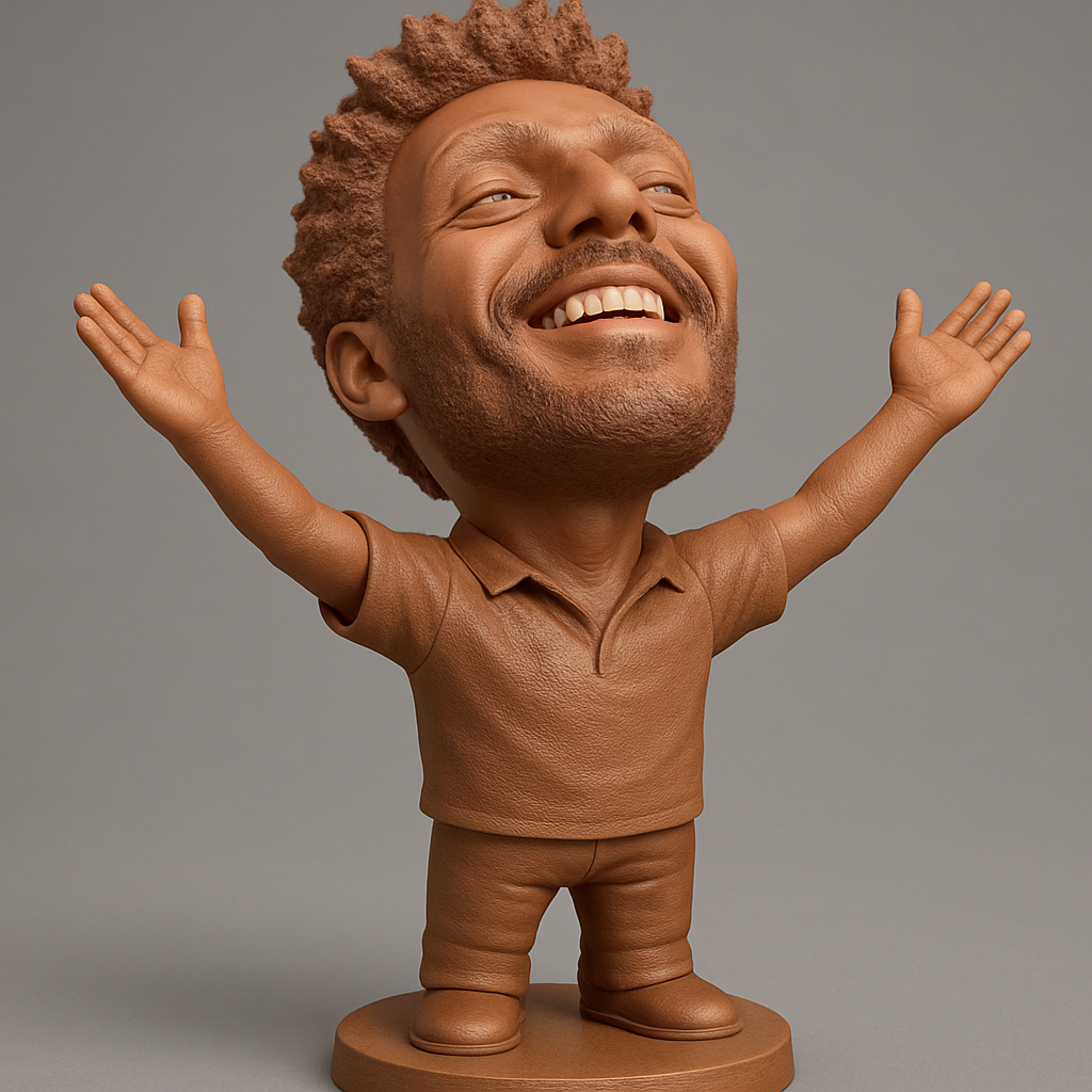 face anatomy 3d model-create 3d face model from photo_Joyful Spirit Bobblehead: Celebrate Life's Victories!