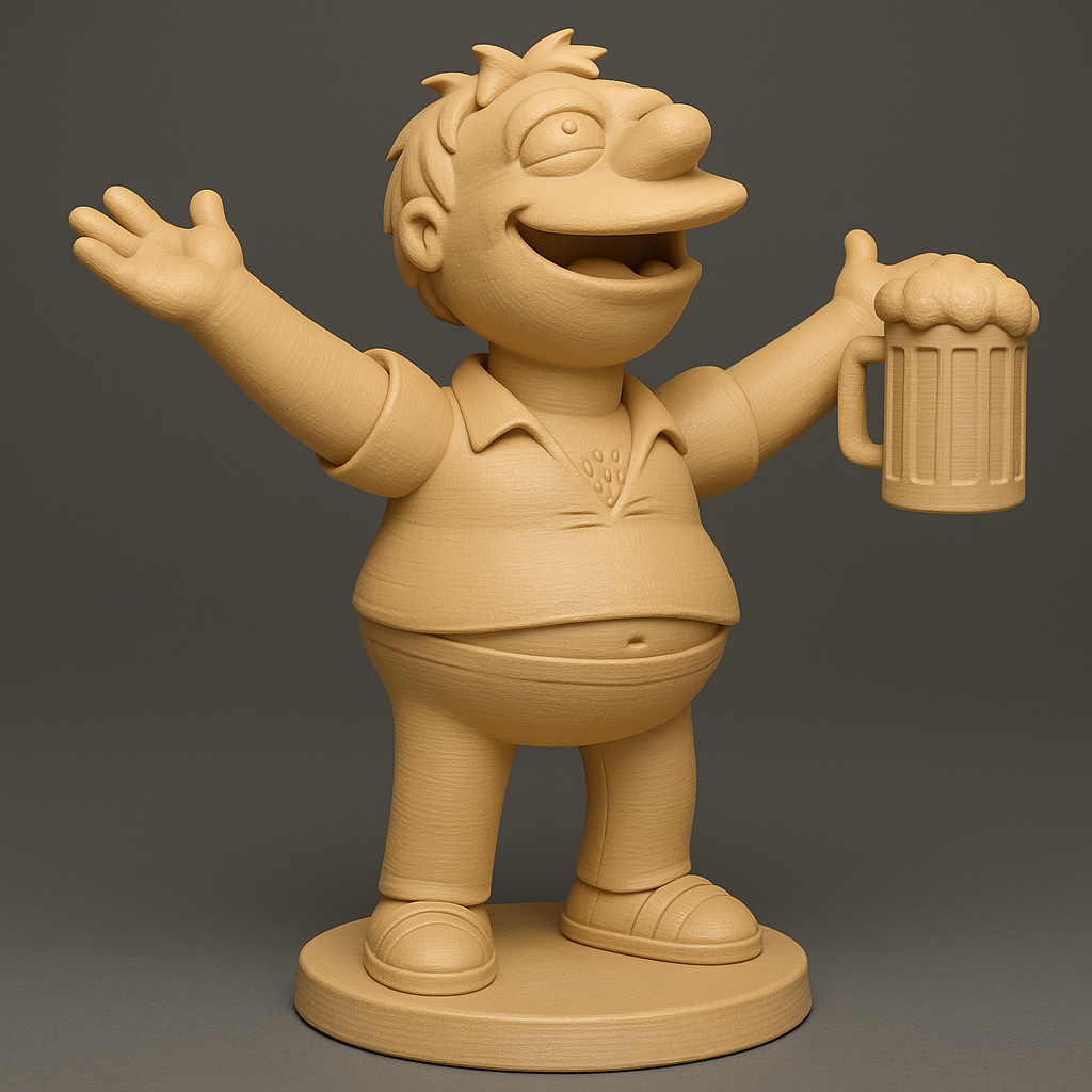 face anatomy 3d model-create 3d face model from photo_Cheerful Beer Buddy Figurine