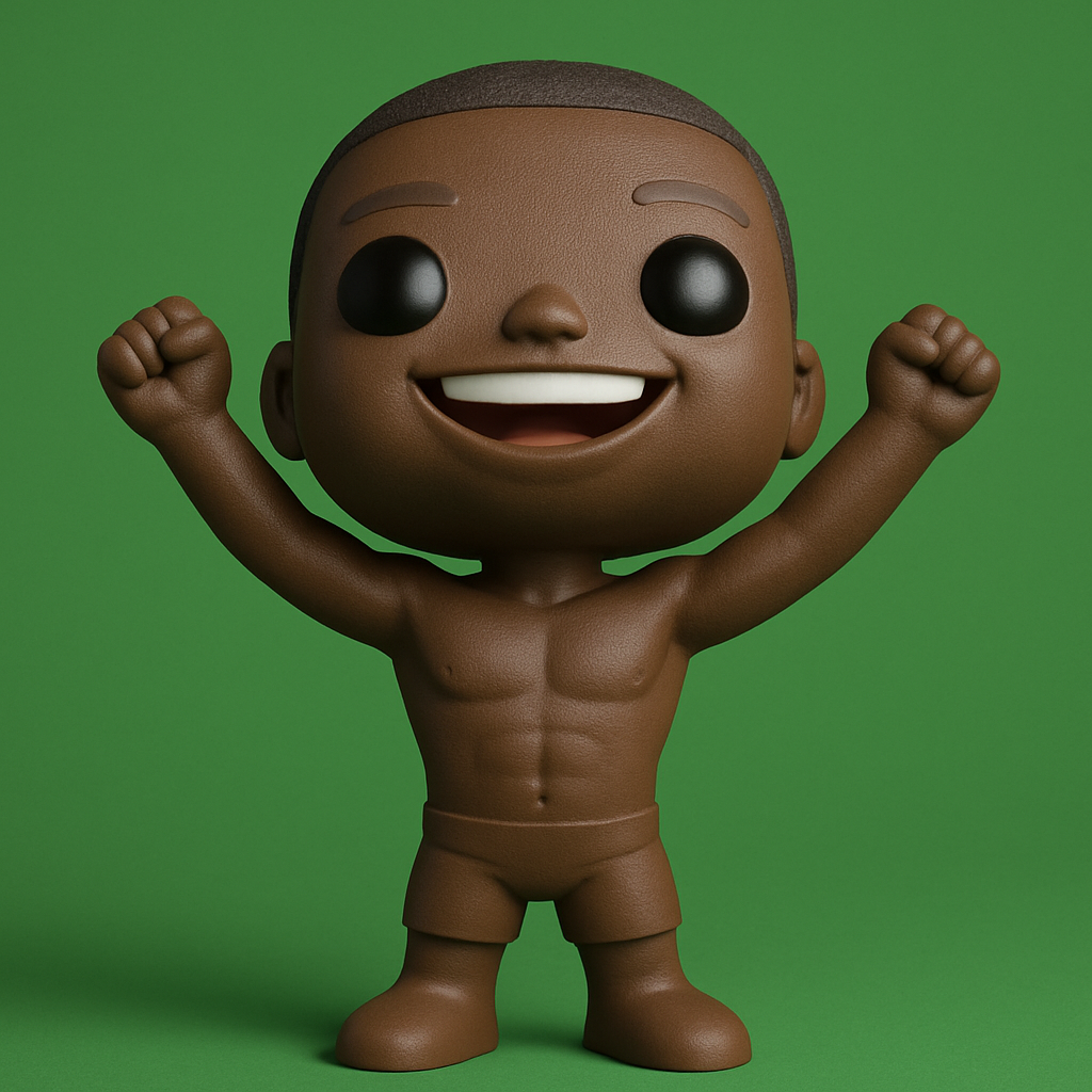 face to 3d model ai-3D portrait printing from photo_Smiling Hero Funko-Inspired Collectible