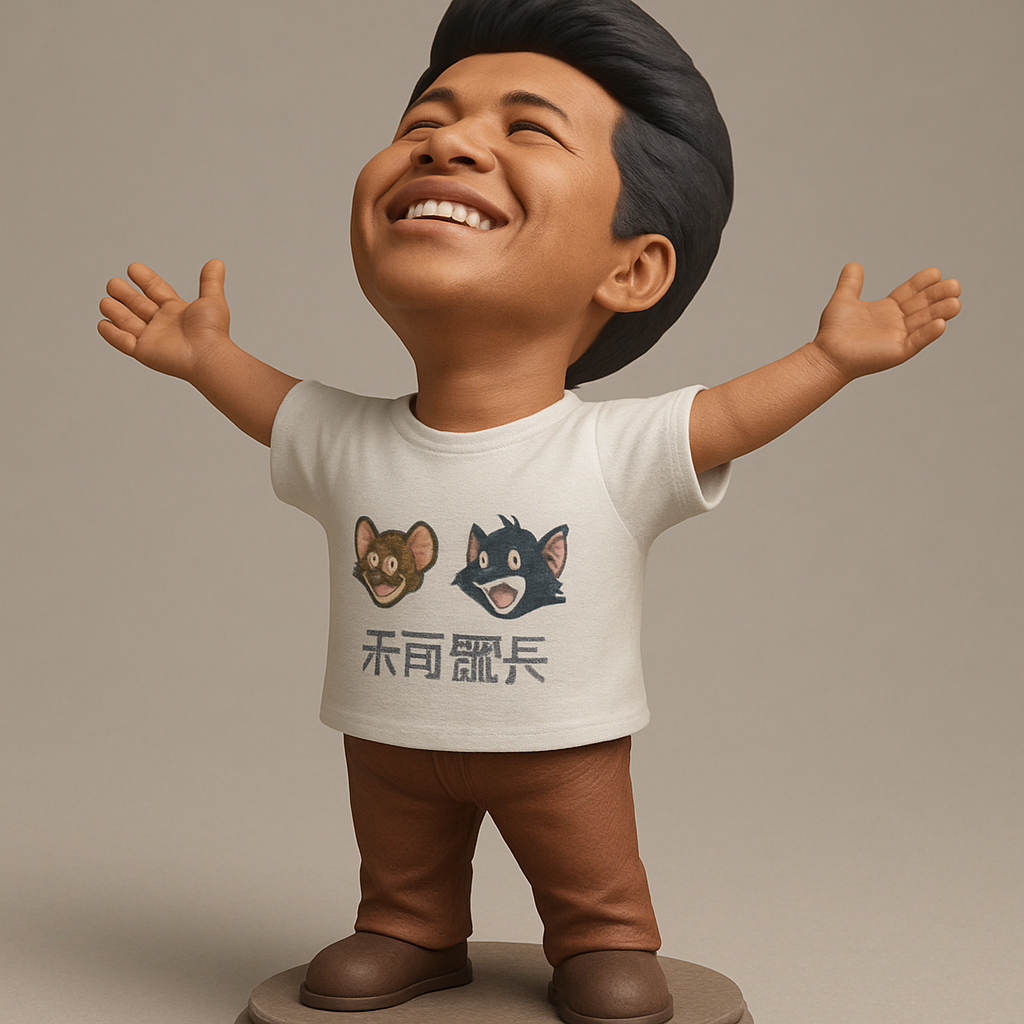 face to 3d model ai-3D portrait printing from photo_Uplifting Character Statue: Tom & Jerry Inspired Fan Art