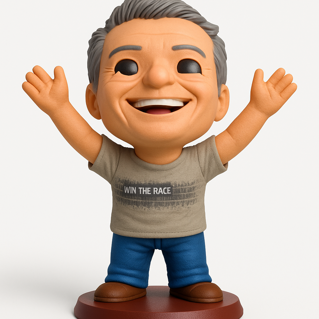 face anatomy 3d model-create 3d face model from photo_Enthusiastic 'Win The Race' Desk Buddy