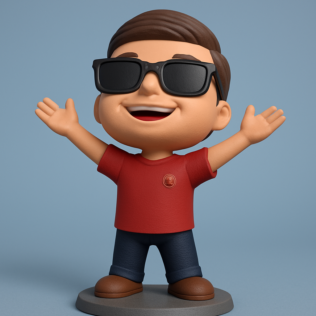 face to 3d model ai-3D portrait printing from photo_Shades & Smiles Chibi Figurine for Your Desk!