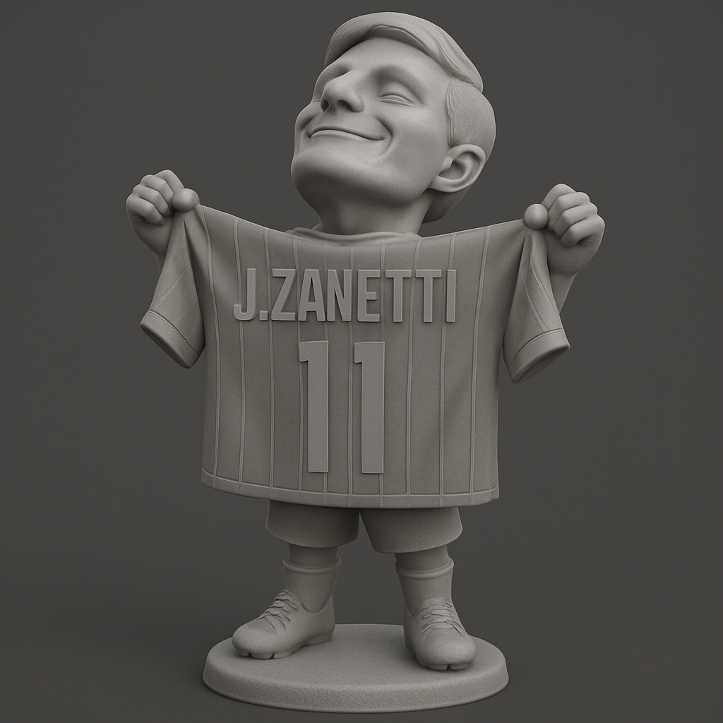 face anatomy 3d model-create 3d face model from photo_Zanetti #11 Chibi Hero - Celebrate Your Football Idol