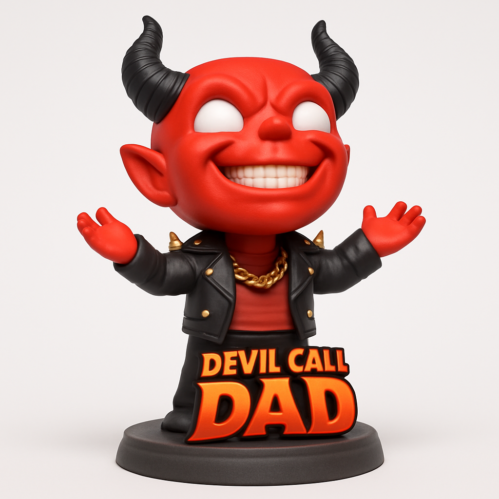 face to 3d model ai-3D portrait printing from photo_Devil : Ultimate Gift for Your Fiery Father!