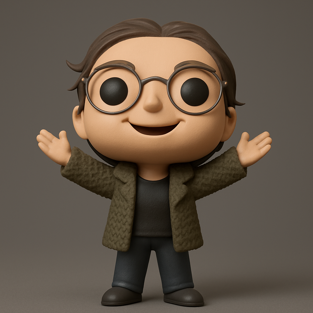 face to 3d model ai-3D portrait printing from photo_Warm Welcome Spectacled Figure 3D Print Model